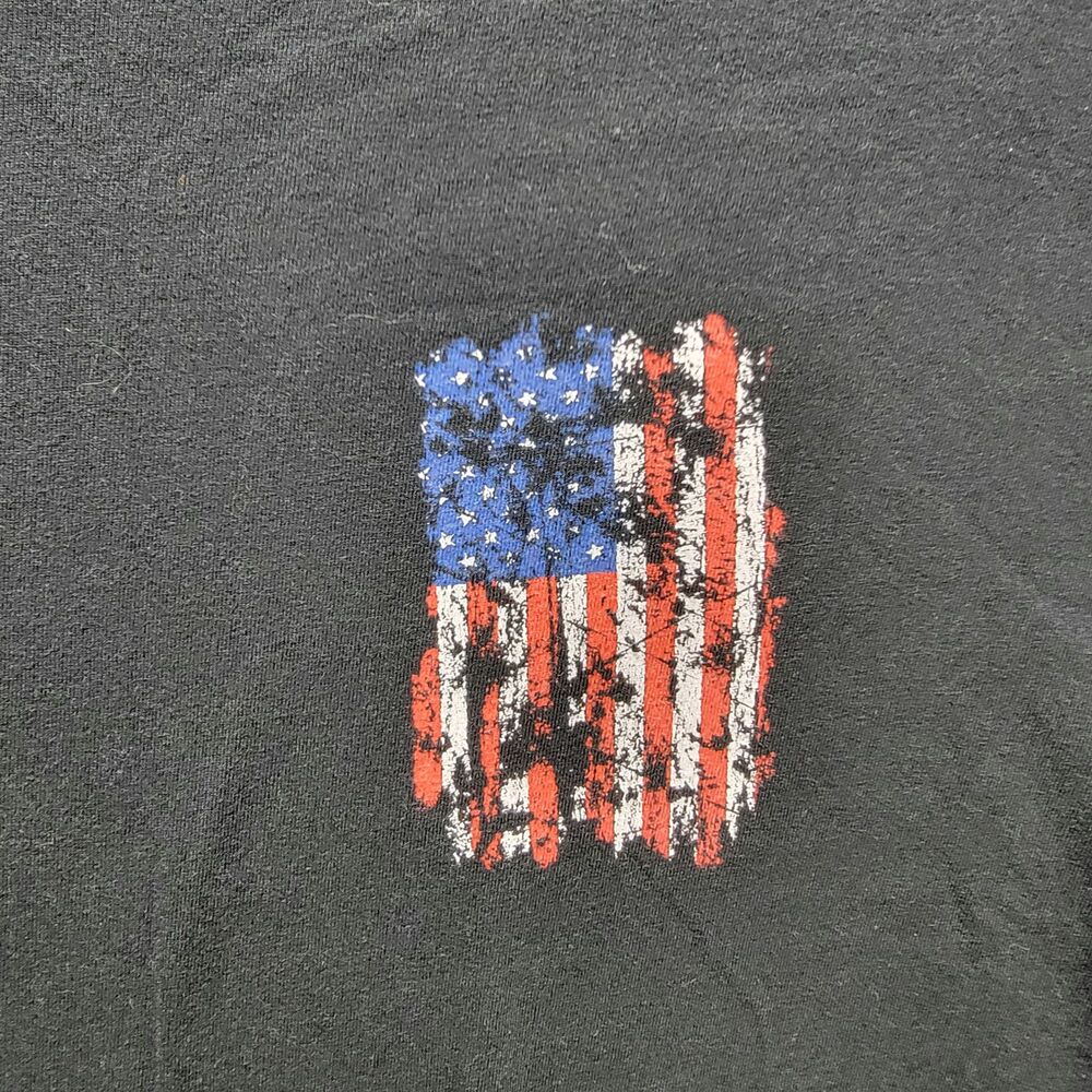 Howitzer Men's T-shirt Life Military Grunt MFG American Flag XXL - Picture 2 of 8